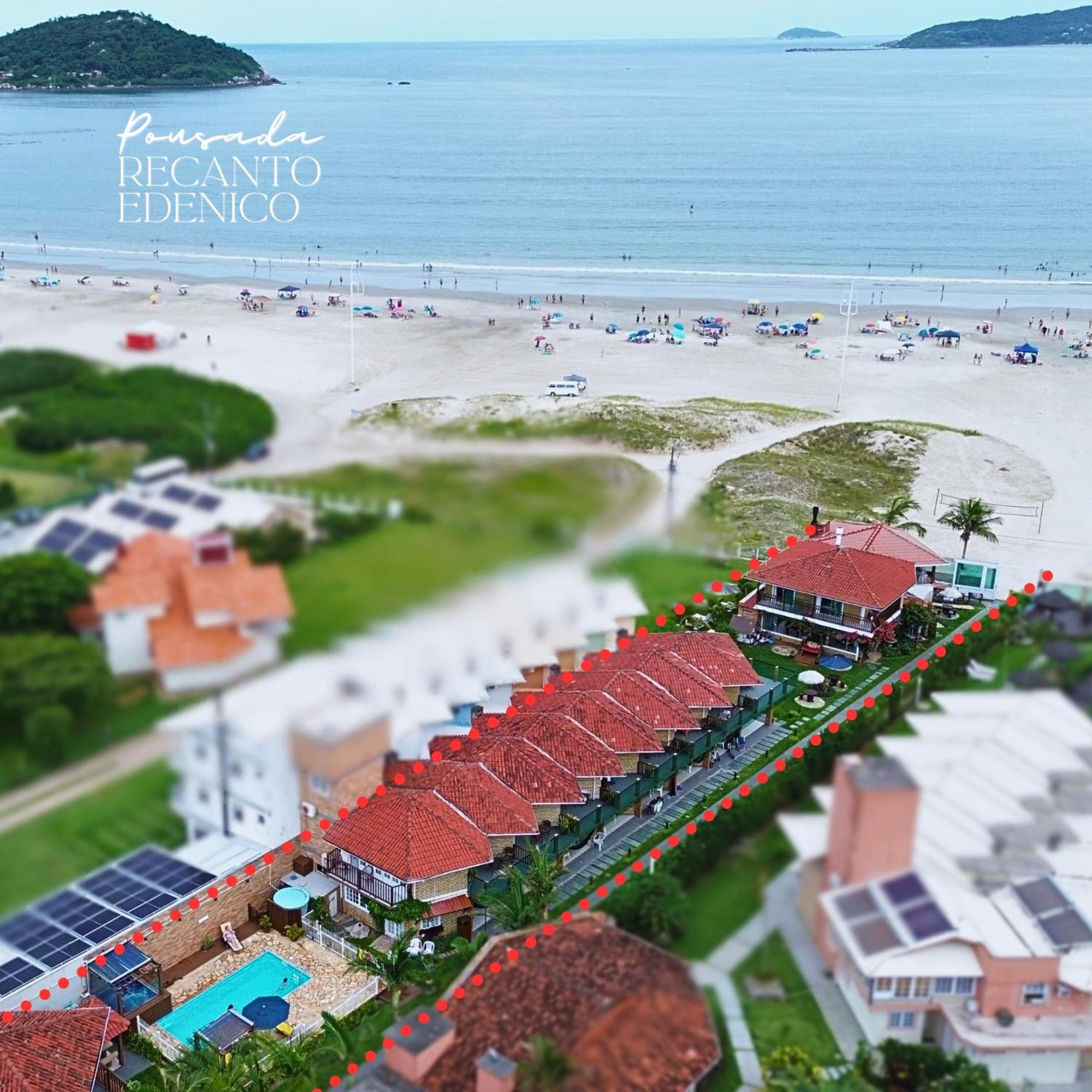 Pousada Recanto Edenico - A Beira Mar Da Praia Ponta Do Papagaio, Palhoca Sc מראה חיצוני תמונה