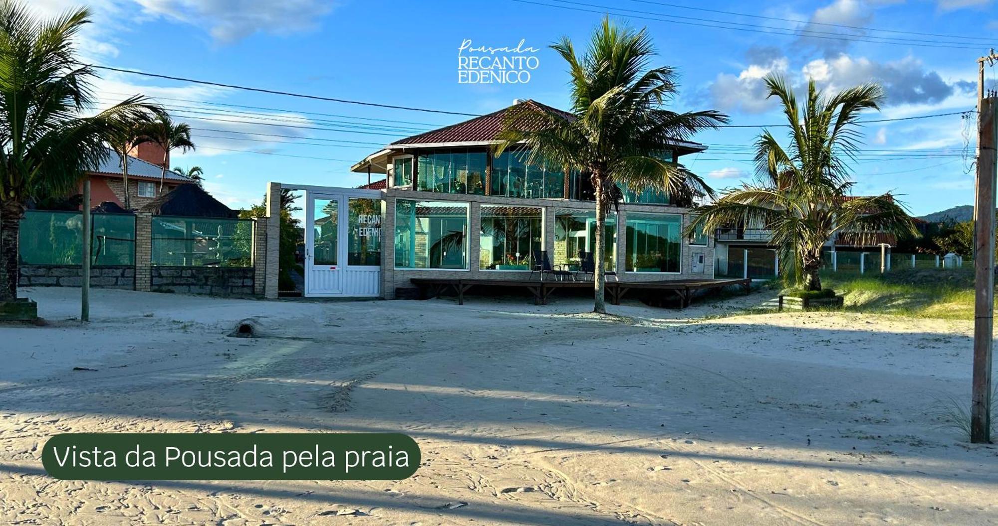 Pousada Recanto Edenico - A Beira Mar Da Praia Ponta Do Papagaio, Palhoca Sc מראה חיצוני תמונה