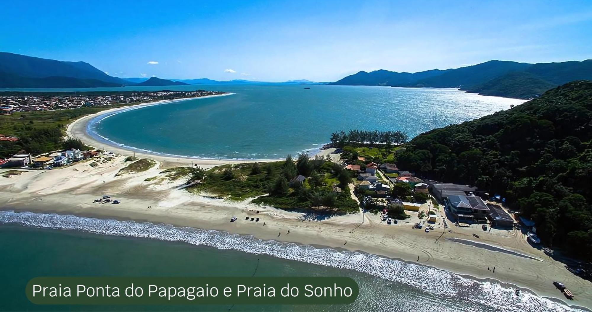 Pousada Recanto Edenico - A Beira Mar Da Praia Ponta Do Papagaio, Palhoca Sc מראה חיצוני תמונה